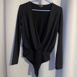 Long Sleeve Black Body Suit